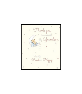 Thank you for a Gorgeous Grandson - new baby card