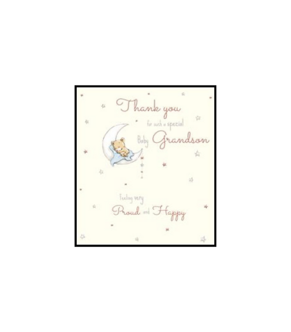 Thank you for a Gorgeous Grandson - new baby card