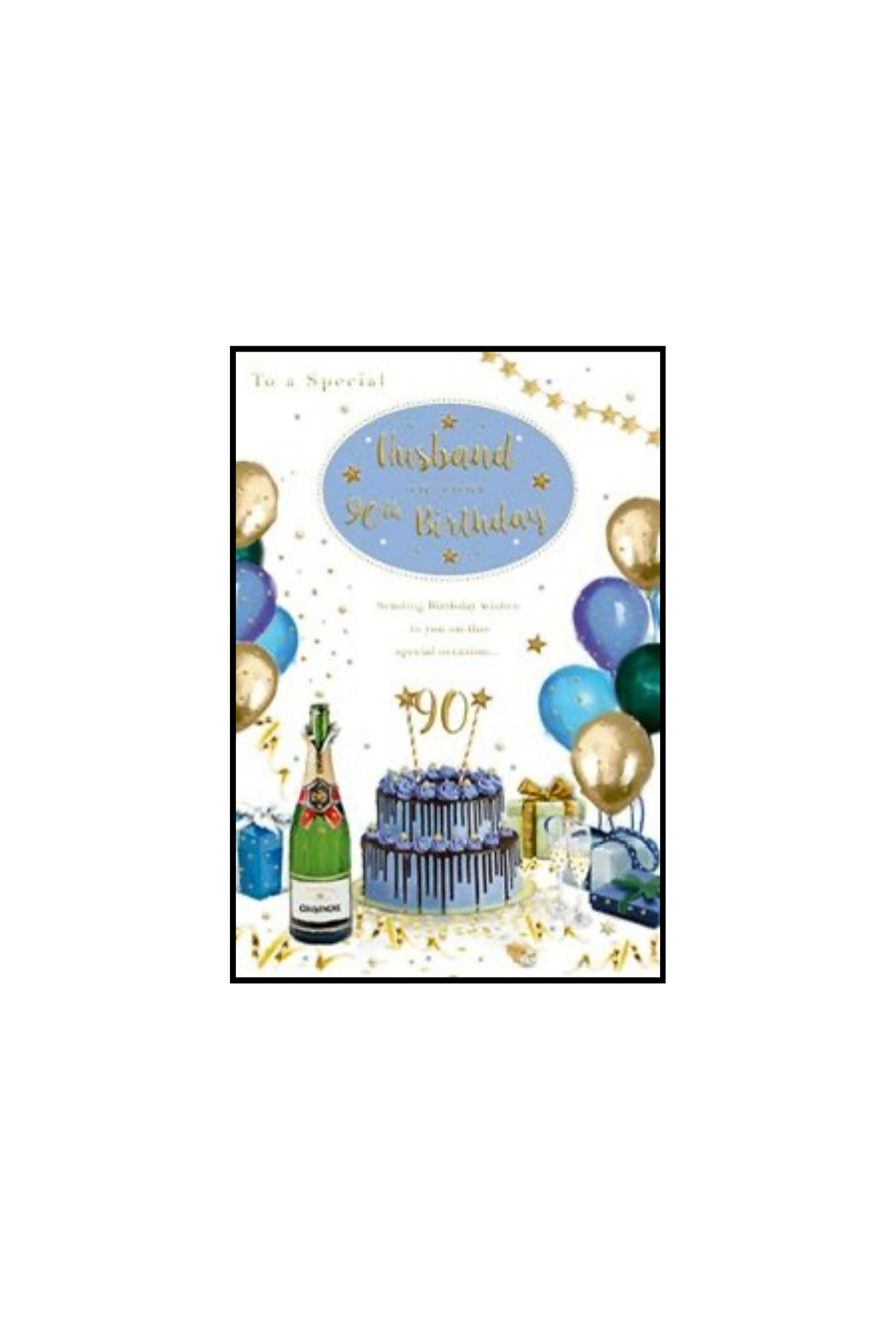 Wonderful Husband on Your 90th Birthday card