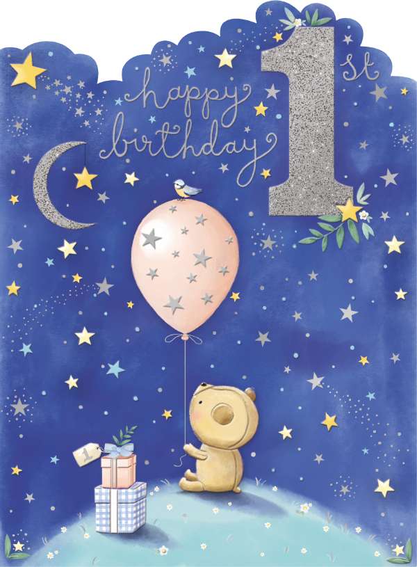 Happy 1st birthday card