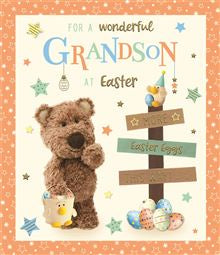 Wonderful Grandson at Easter card