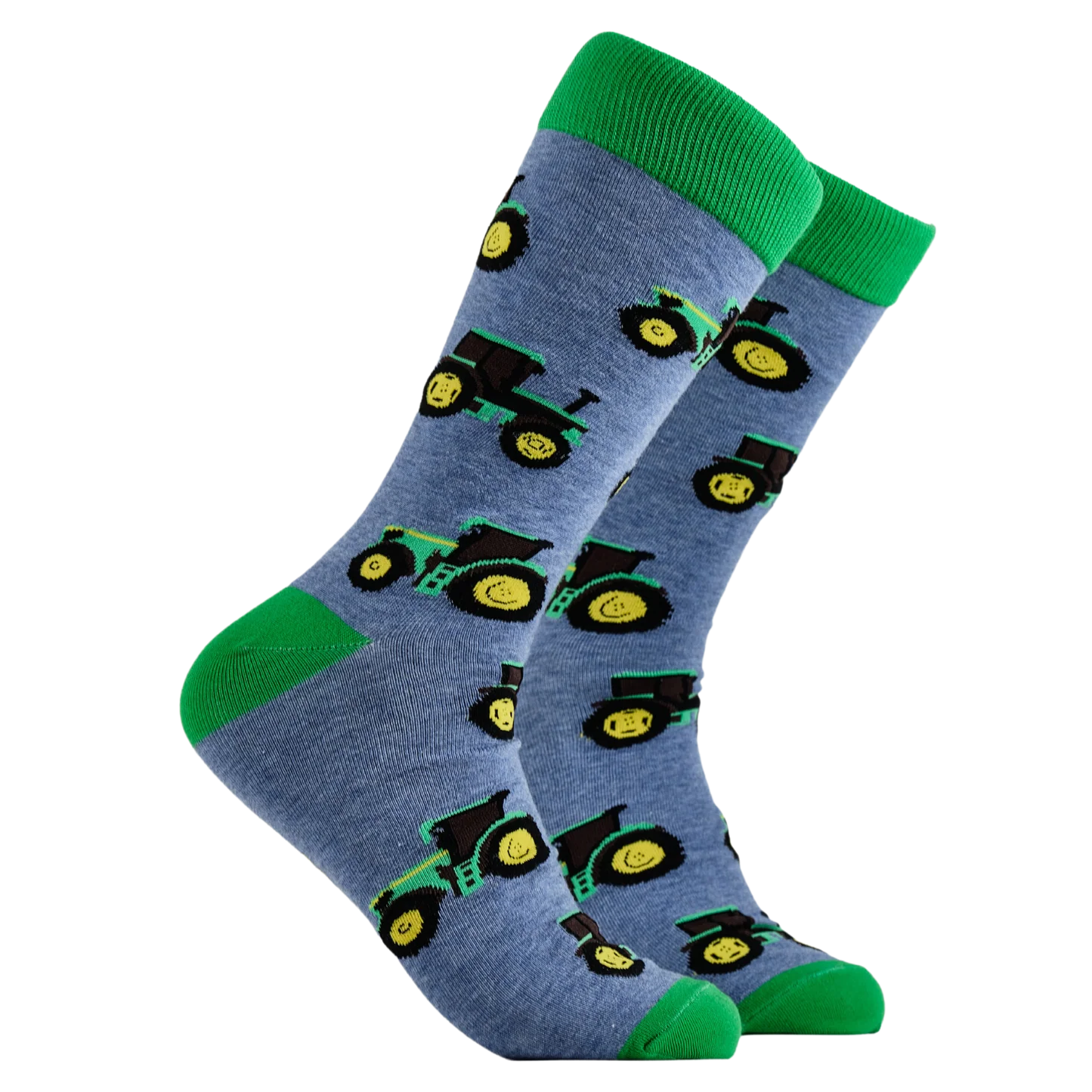Socktopus green tractor size 9-12 - Adult - Socks