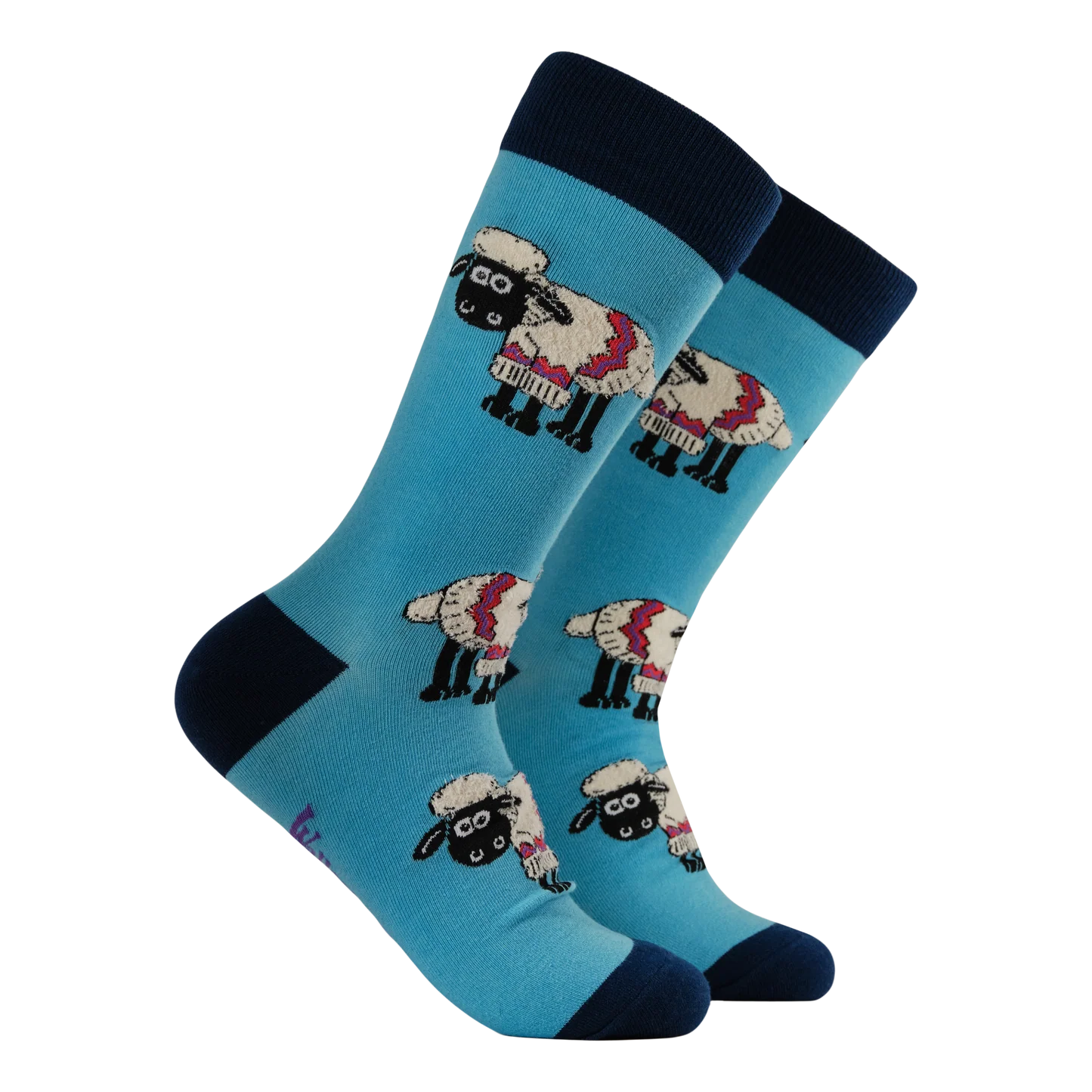 Socktopus shaun the sheep (pale blue)size 9-12 - Adult - Socks