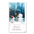 Christmas Money Wallet - Westie with snowman