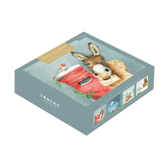 Deluxe box 24 cards, cute animals.