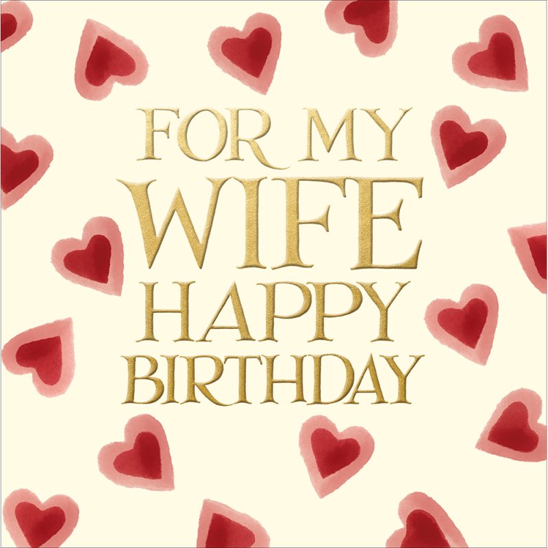 Emma Bridgewater For my Wife - Birthday Card