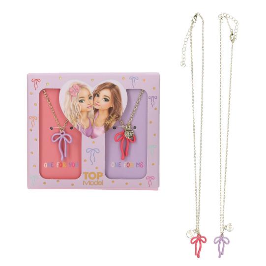 TopModel by Depesche BFF Necklace Set With  Bow - Pack of 2 - Necklace