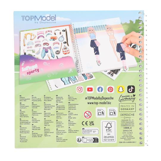 TopModel by Depesche Dress Me Up Sports - Sticker Book