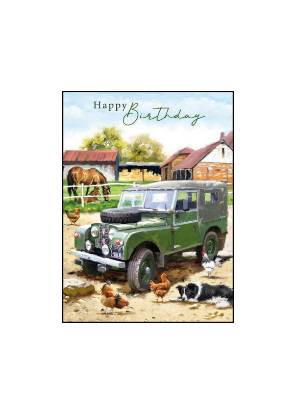 Happy Birthday (landrover) card