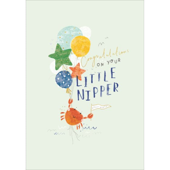 Little Nipper - new baby card