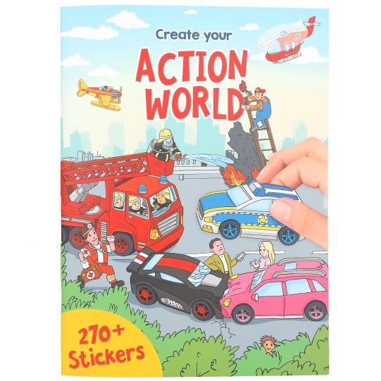 Create your own Action World - Sticker Book
