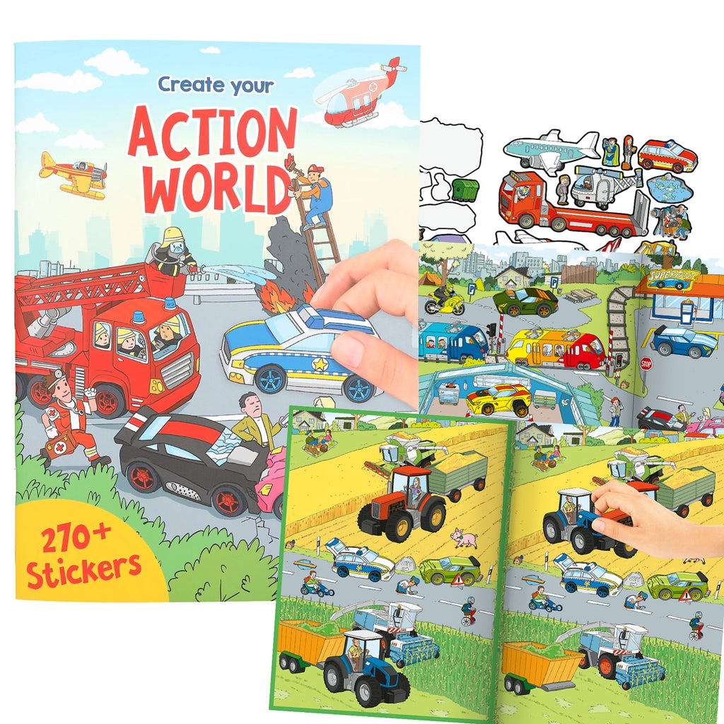 Create your own Action World - Sticker Book