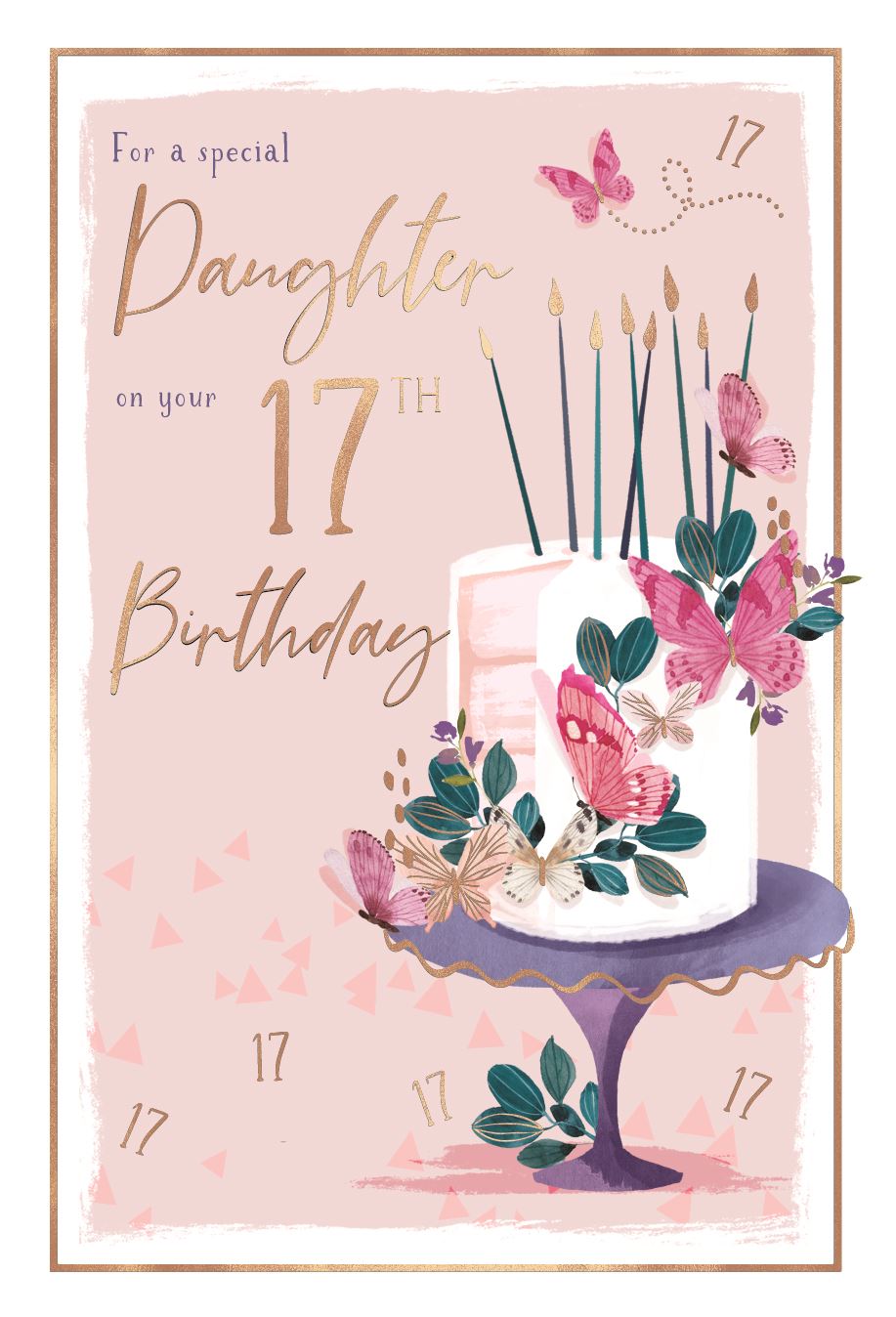 Special Daughter 17th Birthday - 17th Birthday Card