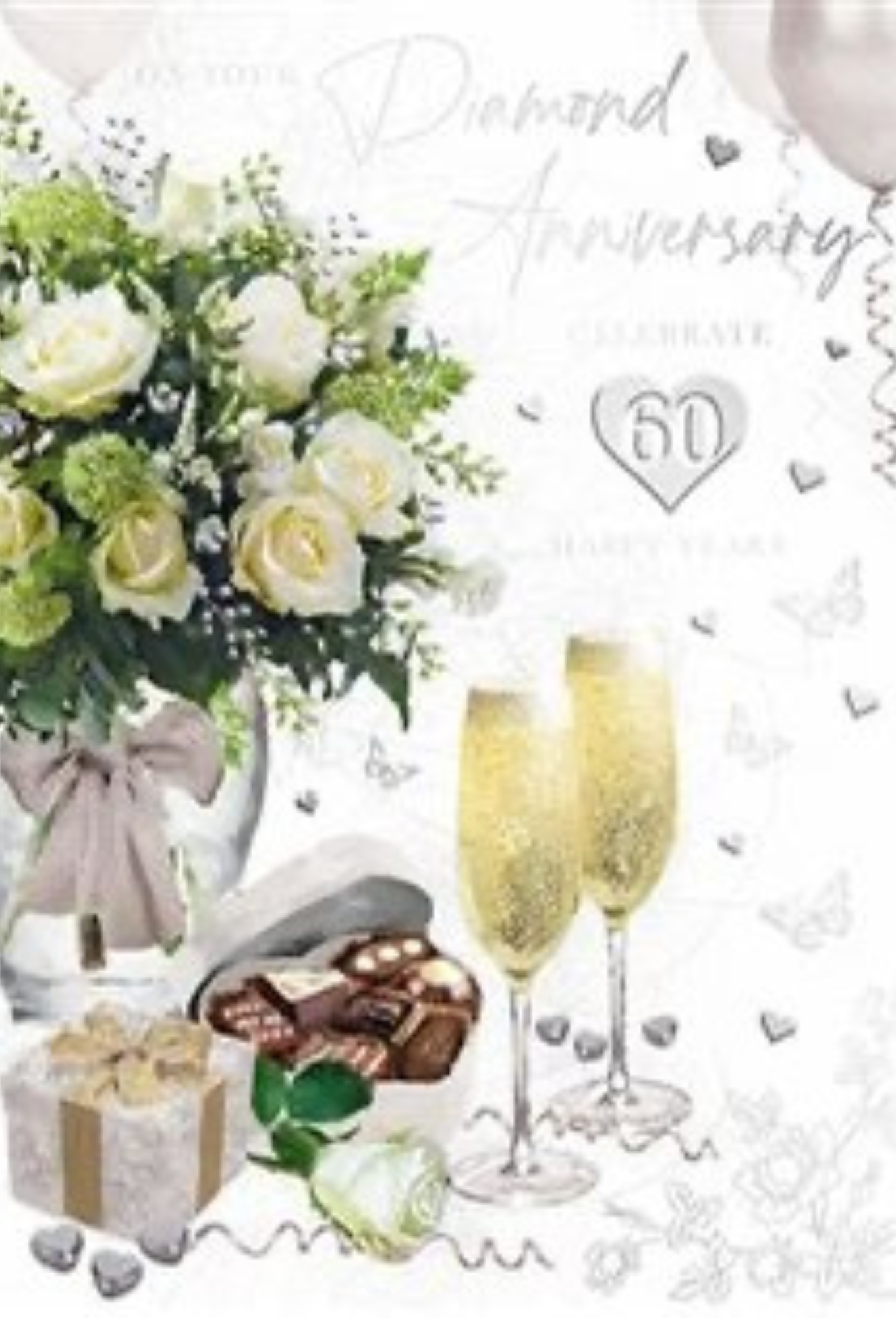 On your diamond anniversary card