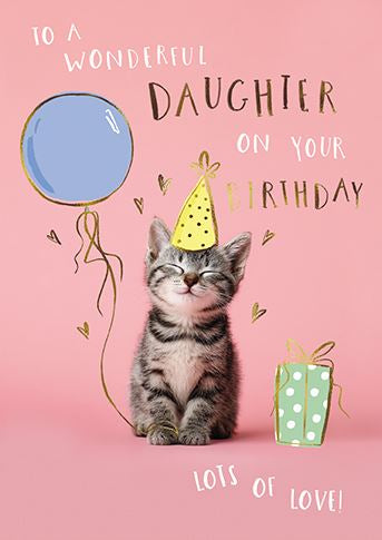 Photographic Kitten - Birthday Card
