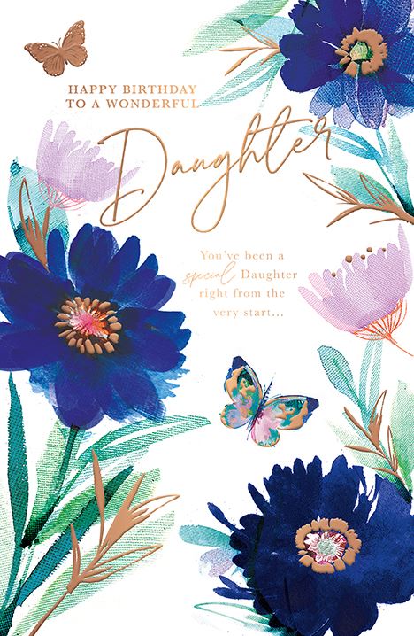 Wonderful Daughter - Large Card - Birthday Card