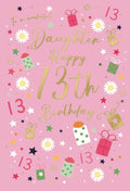 Wonderful Daughter Happy 13th Birthday - 13th Birthday Card