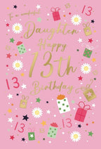 Wonderful Daughter Happy 13th Birthday - 13th Birthday Card
