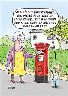 Text and postbox - Birthday card