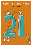 Cheers - 21st Birthday card