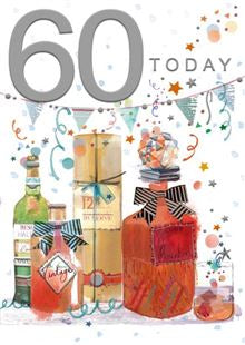 60 Today -  Birthday card