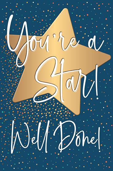 You're a star! - Congratulations card