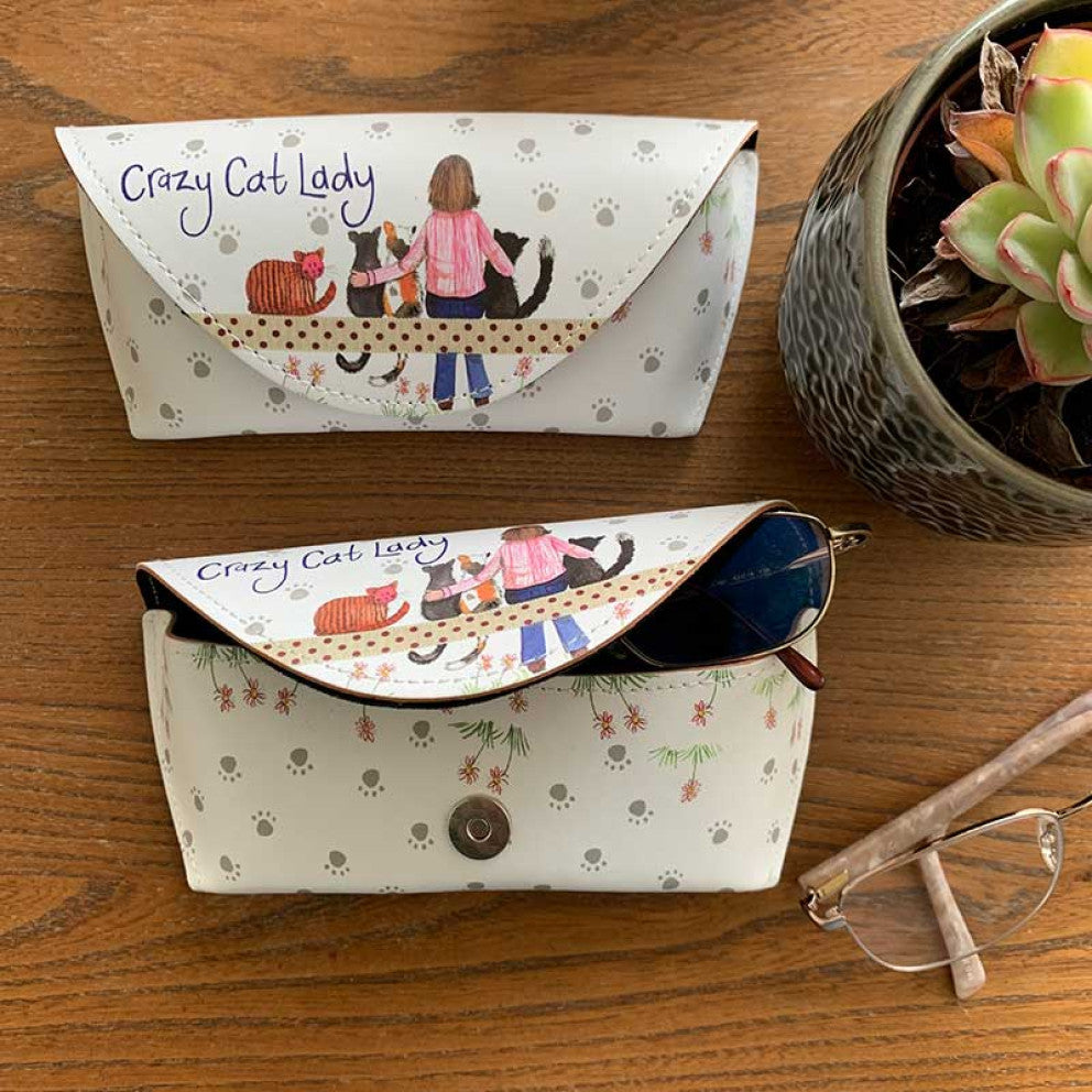Alex Clark Crazy Cat Lady - Spectacle Case