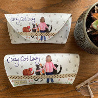 Alex Clark Crazy Cat Lady - Spectacle Case