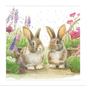 Two bunnies - Bree Merryn greetings card