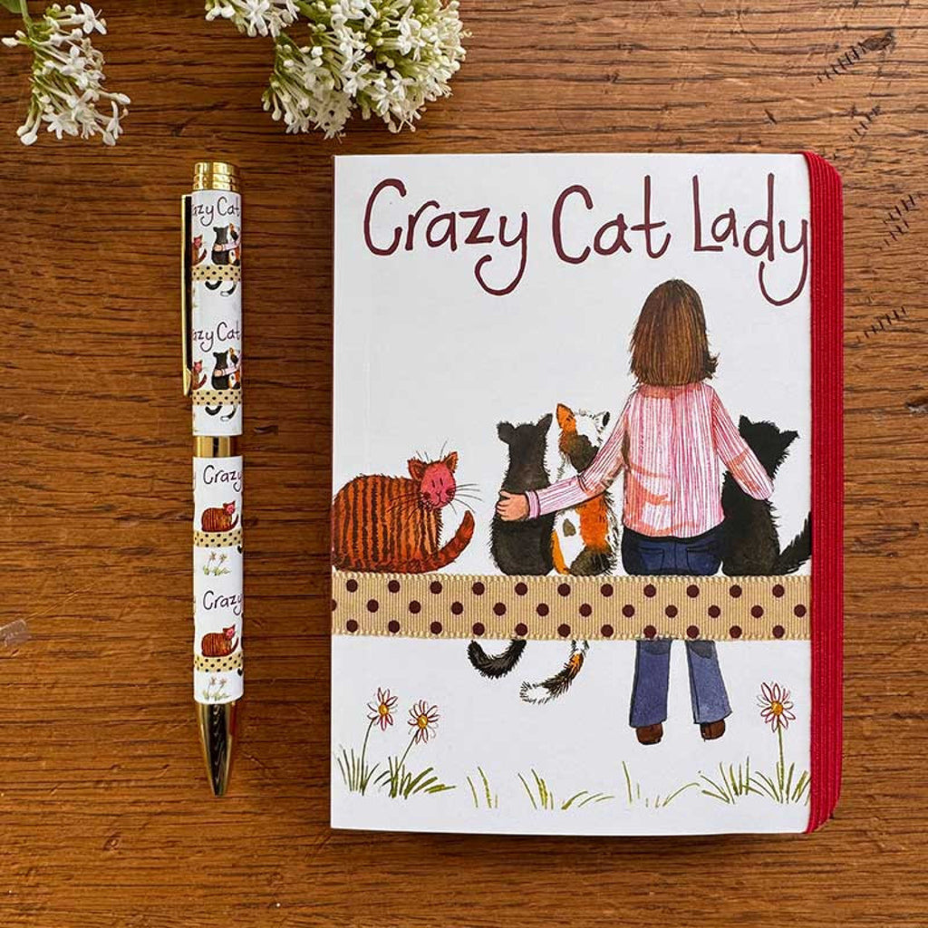 Alex Clark Crazy Cat Lady - Small - Chunky Notebook