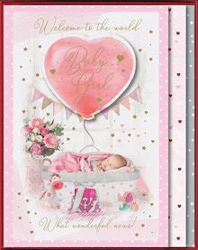 Welcome to the world, baby girl - Boxed Keepsake Card
