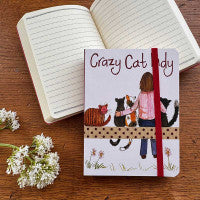 Alex Clark Crazy Cat Lady - Small - Chunky Notebook