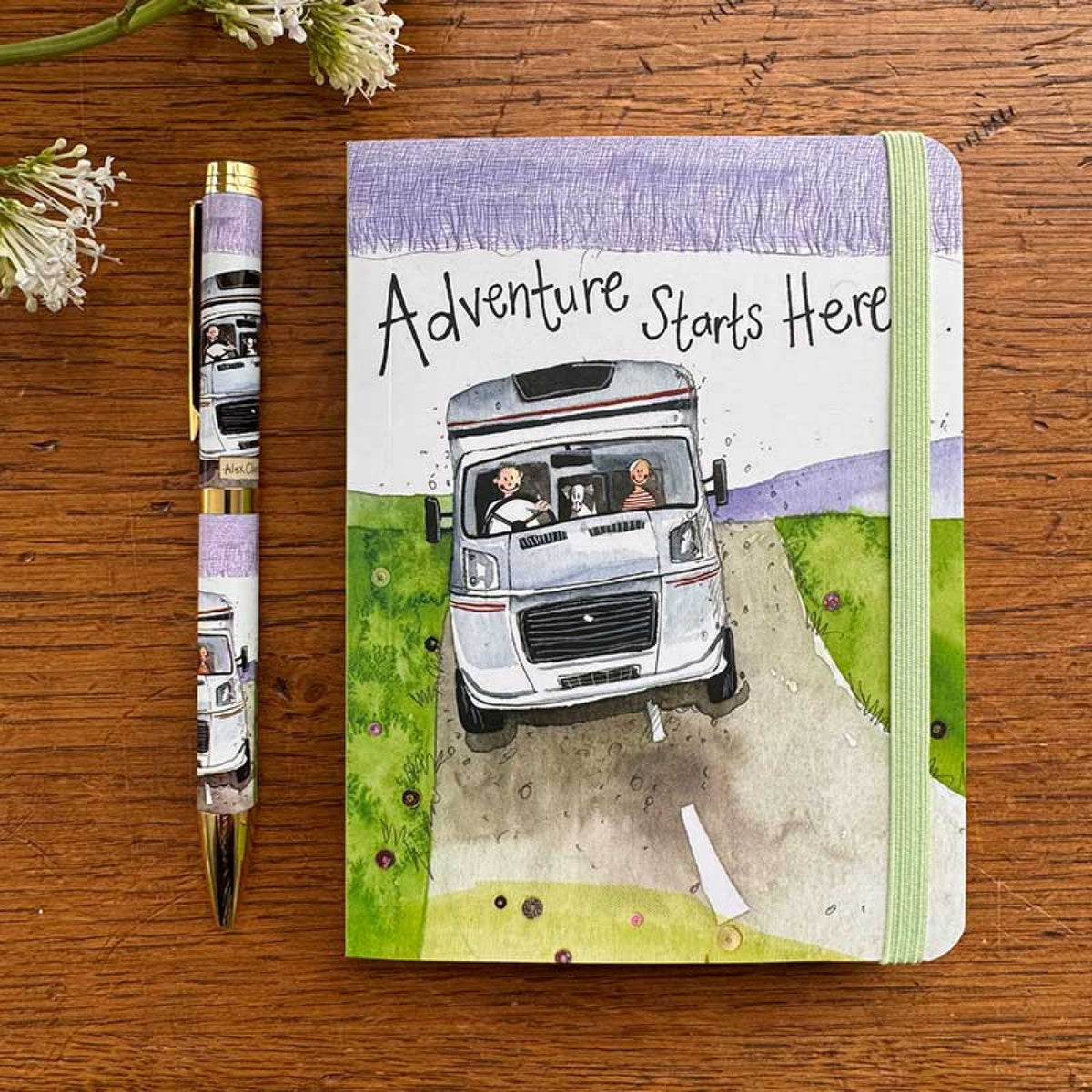 Alex Clark Adventure Starts Here - Small - Chunky Notebook