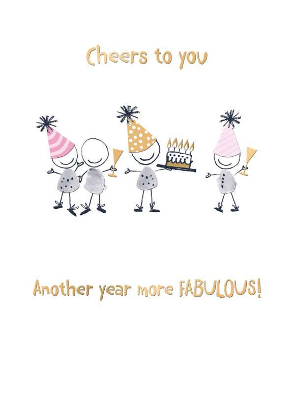 Another year more fabulous - humourous birthday card