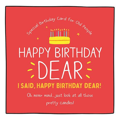 I said  Happy Birthday Dear!  - Happy Jackson birthday card