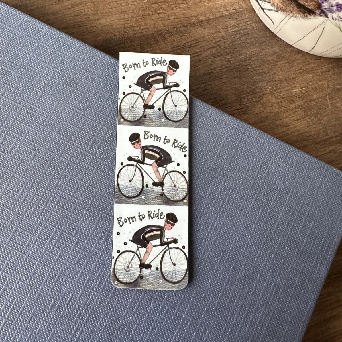 Alex Clark Cyclist - Magnetic Bookmark