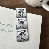 Alex Clark Cyclist - Magnetic Bookmark