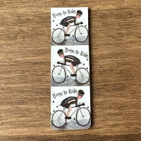 Alex Clark Cyclist - Magnetic Bookmark