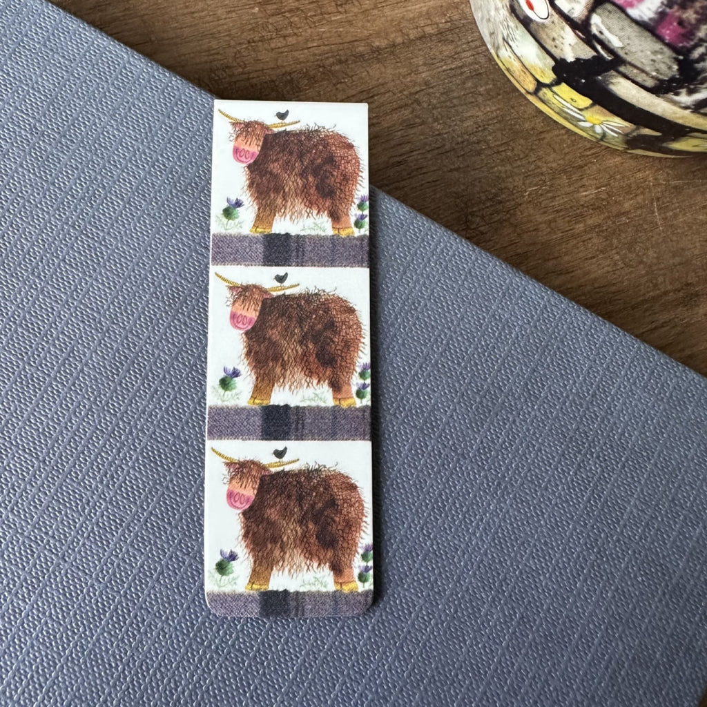 Alex Clark Hamish Highland Cow - Magnetic Bookmark