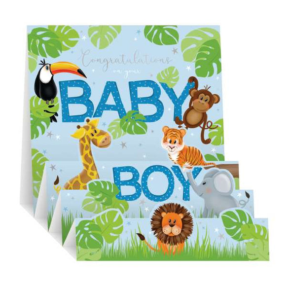 Baby boy - Pop- up new baby card