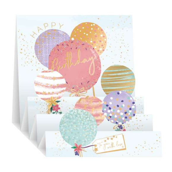 Balloons - Pop- up birthday card