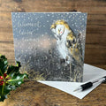 Alex Clark Barn Owl in the Snow - Christmas Card