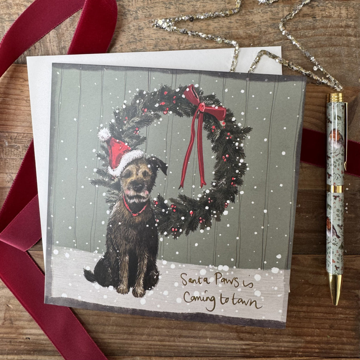Alex Clark Santa Paws - Christmas Card
