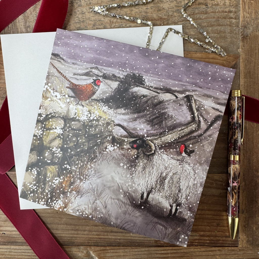 Alex Clark Snowfall on the Wall - Christmas Card
