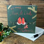 Alex Clark Merry Christmas Mum & Dad - Christmas Card