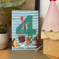 Alex Clark Cake Fourth Birthday - 4th Birthday Card