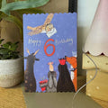 Alex Clark Owl Post Sixth Birthday - 6th Birthday Card