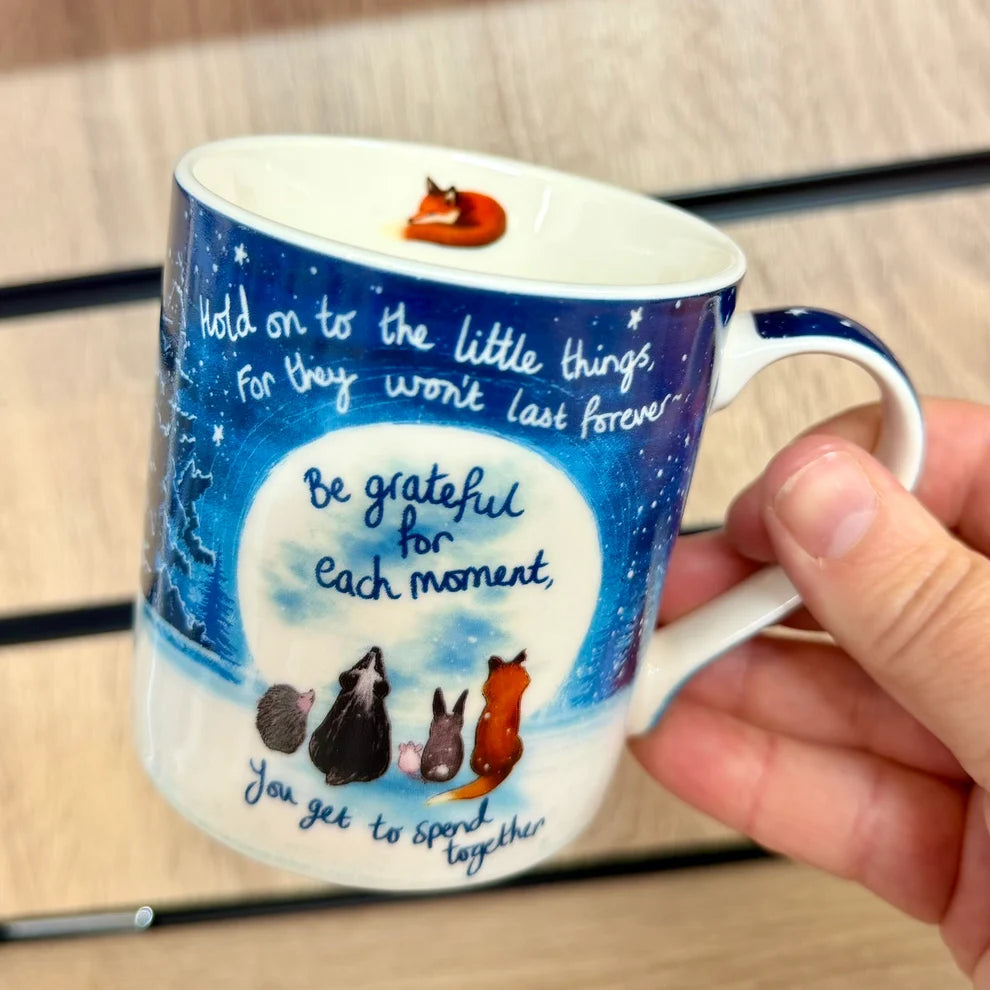 Fox Under The Moon Grateful - Mug