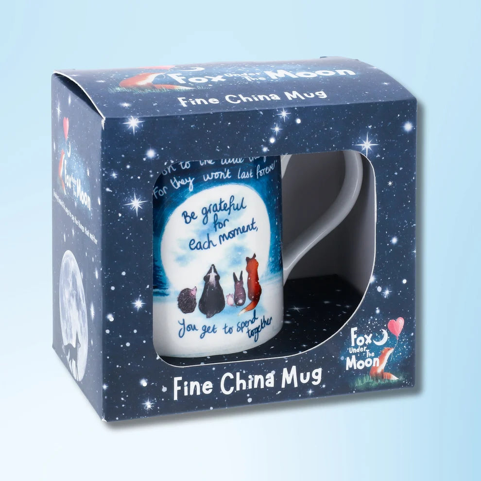 Fox Under The Moon Grateful - Mug