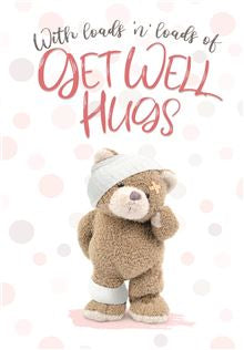 Get Well hugs - card